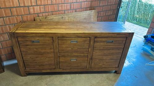 Mooie houten dressoir en eettafel set, Huis en Inrichting, Complete inboedels, Ophalen