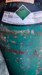 stikstof fles, Ophalen