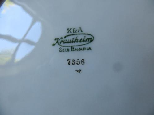 ANTIEK KRAUTHEIM(1920) 65 DELEN BLAU/GOUD(PRONKSERVIES, Huis en Inrichting, Keuken | Servies, Compleet servies, Overige stijlen