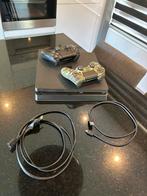 Playstation 4 Slim 500GB Incl. 2 controllers, Ophalen of Verzenden, Zo goed als nieuw, Met 2 controllers, Slim