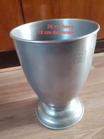 Tinnen vaas., Minder dan 50 cm, Glas, Ophalen of Verzenden, Zo goed als nieuw