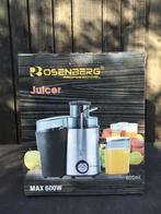 Rosenberg Professionnel Juicer – 600W – 600ml, Ophalen of Verzenden, Nieuw, Elektrisch, Sapcentrifuge