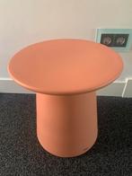 HKliving Earthenware bijzettafel Ø40 Peach, Minder dan 55 cm, Rond, Nieuw, Hout