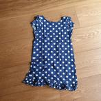 Blauwe jurk met witte stippen van Europe Kids maat 134-140., Kinderen en Baby's, Kinderkleding | Maat 134, Ophalen of Verzenden