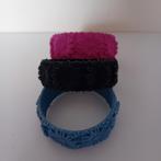 Drie bloemenarmbanden van O bag, Ophalen of Verzenden, Zo goed als nieuw, Zwart