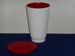 Tupperware Allegra Beker 450 ml. Rood/Wit, Ophalen of Verzenden, Nieuw, Rood, Beker of Kan