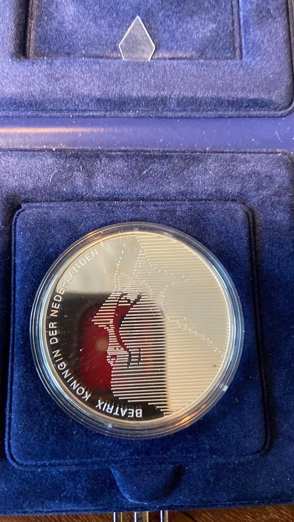 Zilveren 50 gulden stuk 1984 FDC, Postzegels en Munten, Munten | Nederland, Ophalen of Verzenden, Koningin Beatrix, 50 gulden