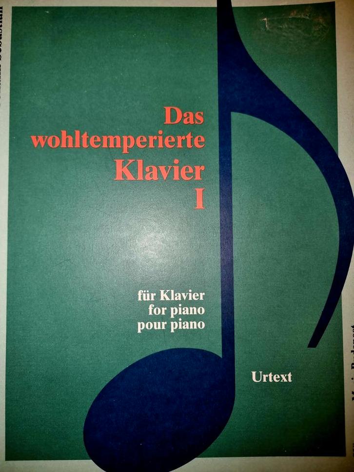 Das Wohltemperierte Klavier I - J.S. Bach, Muziek en Instrumenten, Bladmuziek, Zo goed als nieuw, Artiest of Componist, Klassiek