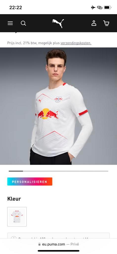 RB Leipzig thuisshirt 25/26, Kleding | Heren, Overige Herenkleding, Zo goed als nieuw, Ophalen of Verzenden