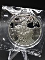 (6956-60) FIJI Ancient Warriors SAMURAI 2022 ONE OUNCE, Postzegels en Munten, Munten | Oceanië, Zilver, Ophalen of Verzenden, Losse munt