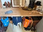 Houten tafel Acacia hout 200x90x76, Huis en Inrichting, Tafels | Eettafels, Ophalen, 50 tot 100 cm, Zo goed als nieuw, Vijf personen of meer
