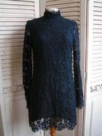donkerblauwe kanten jurk  maat 38 nr NN 873, Maat 38/40 (M), Zo goed als nieuw, Boven de knie, Verzenden