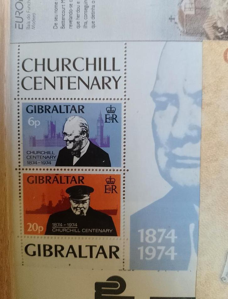 Gibraltar Churchill Centenary Postzegels, Postzegels en Munten, Postzegels | Nederland, Postfris, Na 1940, Ophalen of Verzenden