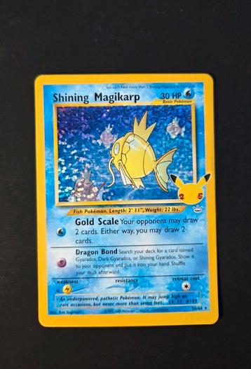 Shining Magikarp 66/64 Pokemon Celebrations holo beschikbaar voor biedingen