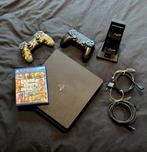 Playstation 4 Slim 500gb (PS4), Spelcomputers en Games, Spelcomputers | Sony PlayStation 4, Met 2 controllers, Ophalen of Verzenden