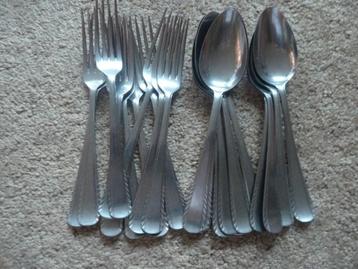 Nona Bestek - Lepels, Vorken, Gebaksvorkjes - € 15,00 beschikbaar voor biedingen