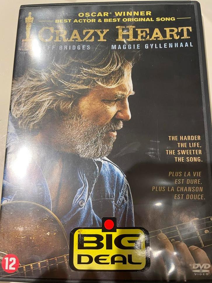 Crazy Heart DVD - Drama met Jeff Bridges, Cd's en Dvd's, Dvd's | Drama, Gebruikt, Drama, Vanaf 12 jaar, Ophalen of Verzenden