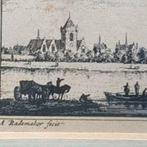 Abraham Rademaker Gezicht op Vianen,, Antiek en Kunst, Kunst | Etsen en Gravures, Ophalen