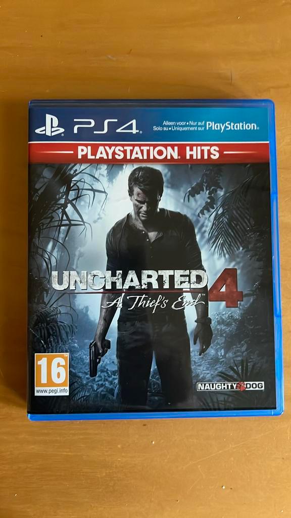 Uncharted 4: A Thiefs End (PlayStation Hits), PS4, Spelcomputers en Games, Games | Sony PlayStation 4, Zo goed als nieuw, Overige genres