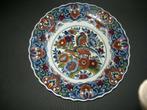 Delft polychroom, diep wandbord, Antiek en Kunst, Ophalen of Verzenden