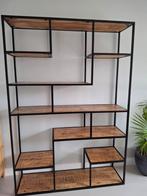 Loods 5 Vakkenkast Mangohout/metaal, Ophalen, Met plank(en), 100 tot 150 cm, Zo goed als nieuw
