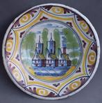 Om 1700 - 1725 Majolica Bord Huis Kerk Harlingen Friesland, Ophalen of Verzenden