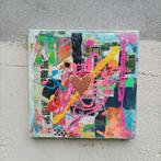 abstract schilderij met hart, Antiek en Kunst, Kunst | Schilderijen | Abstract, Ophalen of Verzenden