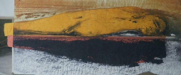 Veerle Rooms - "Man" - ets - 1999 - oplage: 9 ex. + kado!, Antiek en Kunst, Kunst | Etsen en Gravures, Ophalen of Verzenden