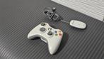 Xbox 360 Controller (Wit) + Ontvanger voor PC, Spelcomputers en Games, Spelcomputers | Xbox 360, Ophalen of Verzenden, Gebruikt