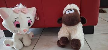 Knuffel Poes & Schaap - Leuk Duo! beschikbaar voor biedingen