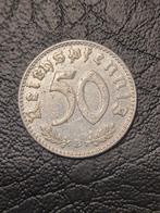 50 Reichspfennig 1943 B HK, Duitsland, Ophalen of Verzenden, Losse munt