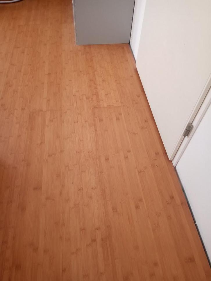 MOSO bamboe vloer / zeer ruime 40 m2, Doe-het-zelf en Verbouw, Vloerdelen en Plavuizen, Gebruikt, Overige materialen, 150 cm of meer