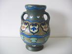 Zuid Holland Gouda plateel keramiek vaas jr.1920. Dec. Massa, Ophalen of Verzenden