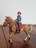 Barrel racing met cowgirl western schleich 41417, Ophalen of Verzenden, Zo goed als nieuw