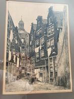 Ets Amsterdam Zwarte Bijlsteeg - Marinus Janssen, Antiek en Kunst, Ophalen of Verzenden