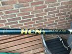 HCN hengel 9.50 m met  Elastiek met Cupset, Ophalen, Gebruikt, Vaste hengel