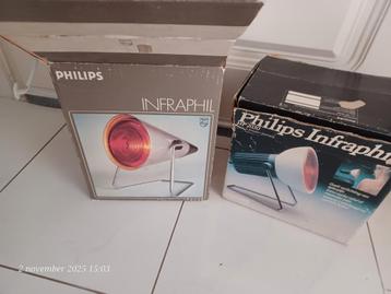 2x Philips infrarood warmte lamp 15€ ps of 2 voor 25 € beschikbaar voor biedingen