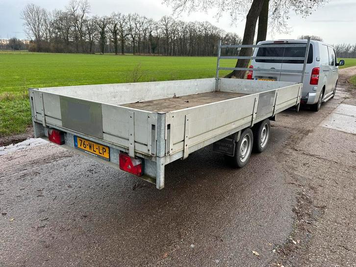 Grote plateau tandemasser !!, Auto diversen, Aanhangers en Bagagewagens, Zo goed als nieuw, Ophalen of Verzenden