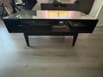 Te koop een Salon tafel met glasplaat erop, 100 tot 150 cm, Zo goed als nieuw, Minder dan 50 cm, Rechthoekig