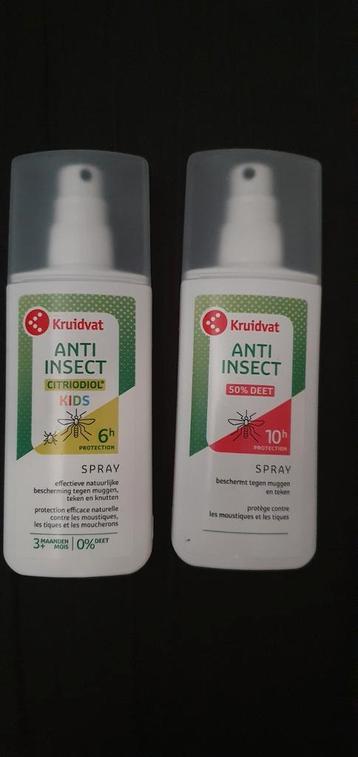 Nieuw anti insect ( deet) Kruidvat kids en gewone spray beschikbaar voor biedingen