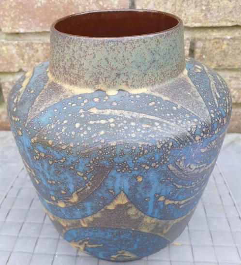 Oude Duitse blauwe druppelvaas - puntgaaf, Antiek en Kunst, Antiek | Keramiek en Aardewerk, Ophalen of Verzenden