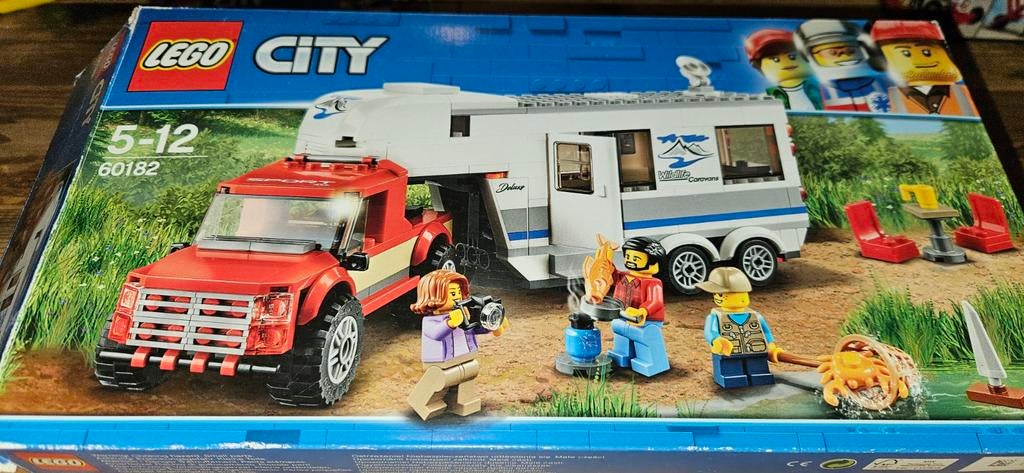 Compleet in doos Lego City 60182 Truck en caravan, Kinderen en Baby's, Speelgoed | Duplo en Lego, Ophalen of Verzenden, Zo goed als nieuw