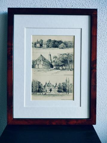 Craandijk Litho Gelderland Hoog Keppel Wisch 1880 (38) beschikbaar voor biedingen