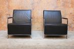 ZGANieuw 2 zwarte leren Harvink Alowa design fauteuils