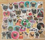 Mopshond honden stickers, Verzenden, Nieuw, Meerdere stickers