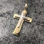 14 karaat gouden kruis massief model, Sieraden, Tassen en Uiterlijk, Kettinghangers, Ophalen of Verzenden, Zo goed als nieuw, Goud