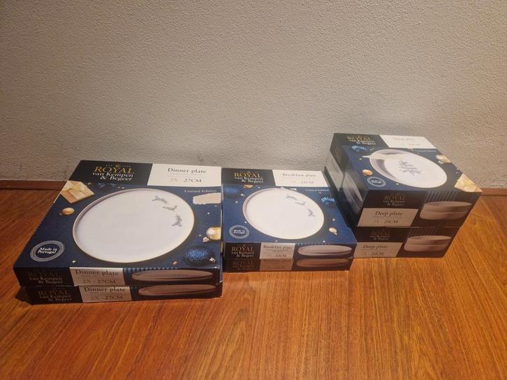 Royal van Kempen & Begeer kerstservies, Huis en Inrichting, Keuken | Servies, Nieuw, Bord(en), Overige stijlen, Porselein, Ophalen of Verzenden