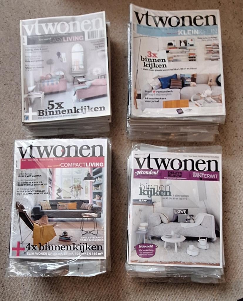 Bananendoos vol VT Wonen tijdschriften, Ophalen, Zo goed als nieuw