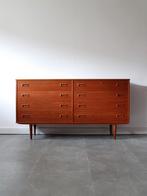 Vintage Deens(e) ladekast/dressoir in teak door Hundevad, Huis en Inrichting, Ophalen, 5 laden of meer, 150 tot 200 cm, Zo goed als nieuw