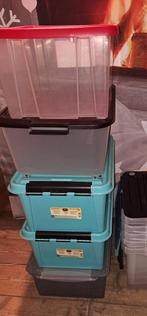 5 Kunststof opbergboxen - Opberg Box, Ophalen, Overige materialen, Gebruikt, 50 tot 100 cm